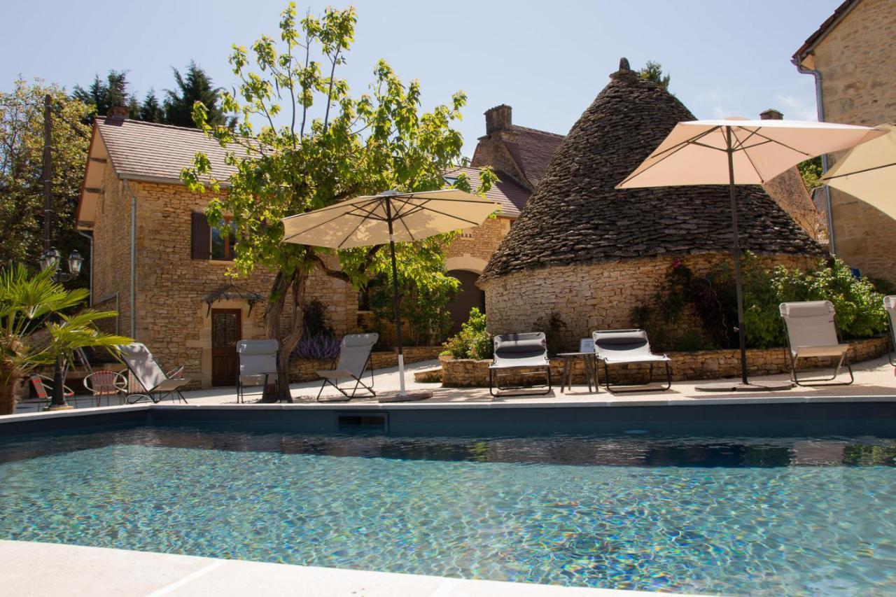 Aux Bories De Marquay, Chambres D'Hotes B&B Avec Piscine Et Spa Pres De Sarlat エクステリア 写真