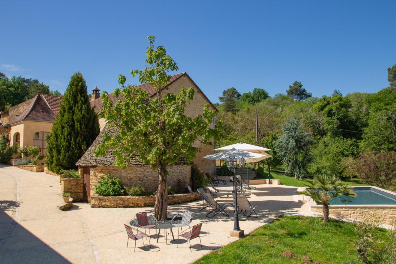 Aux Bories De Marquay, Chambres D'Hotes B&B Avec Piscine Et Spa Pres De Sarlat エクステリア 写真